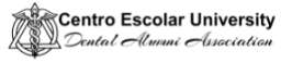Centro Escolar University Dental Alumni Association logo